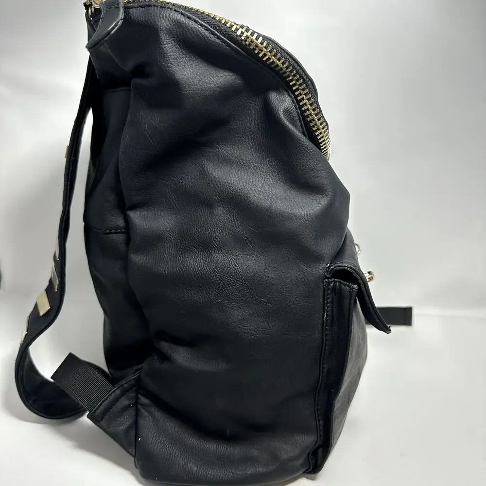 Torrid Gold Hardware Faux Leather Backpack Plus Size OS Mob Wife Y2K Grunge